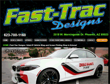 Tablet Screenshot of fast-tracdesigns.com